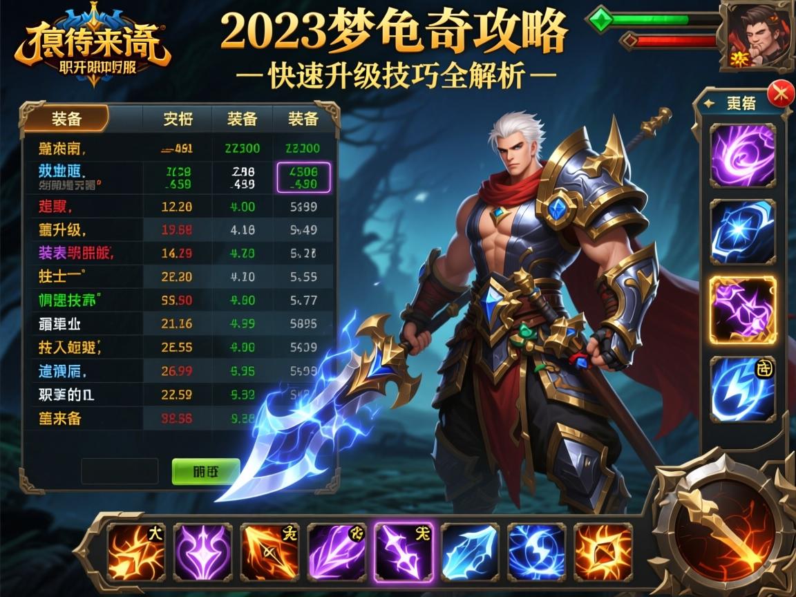 2023如梦传奇私服最新开服时间表与职业攻略 - 快速升级技巧全解析
