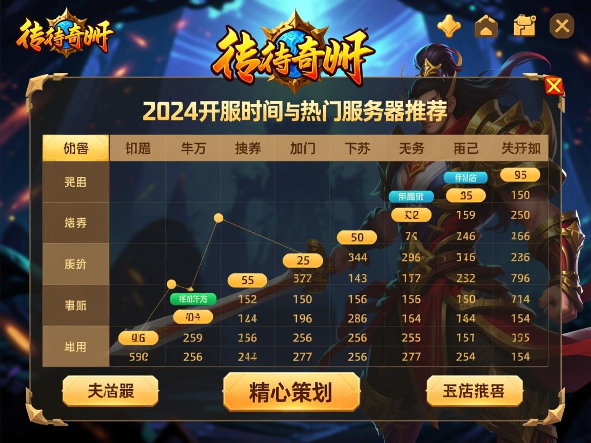 江苏传奇私服2024最新开服时间及热门服务器推荐 - 玩家必看攻略