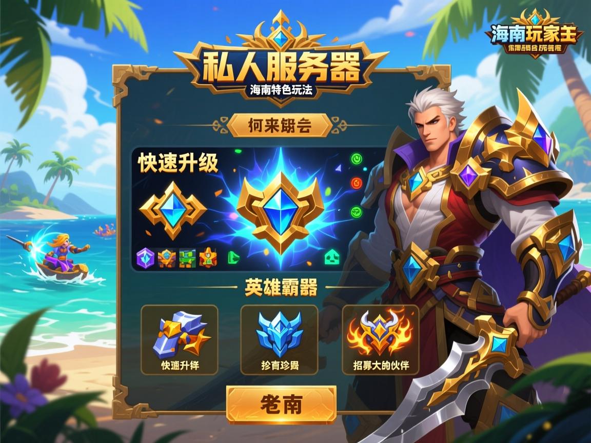 传奇私服海南服务器特色玩法与开服指南 - 体验最丝滑的南海霸主之旅