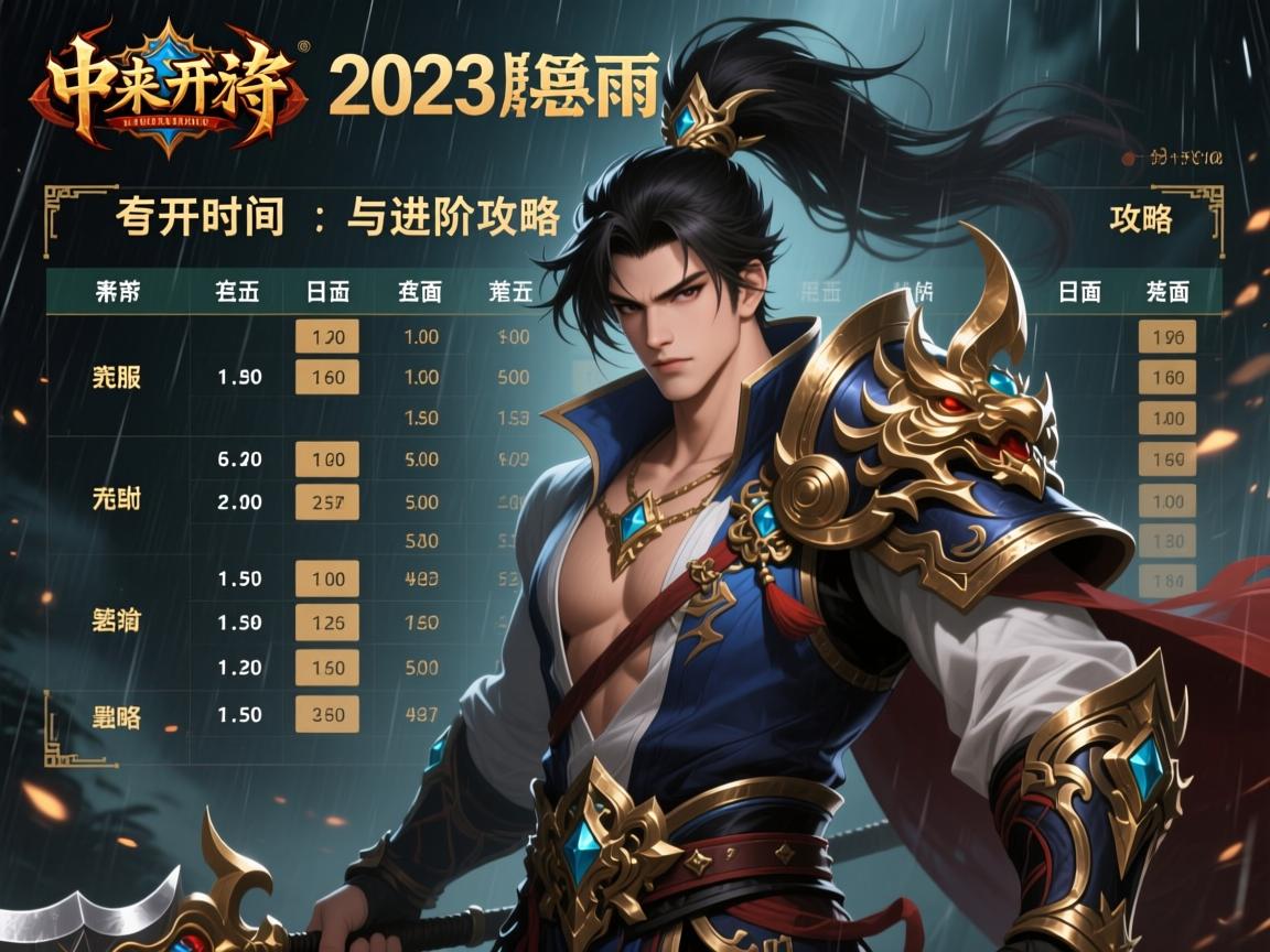 2023风雨传奇私服最新开服时间表与进阶攻略 - 玩转新服必备技巧